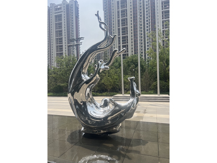 不锈钢水景雕塑 